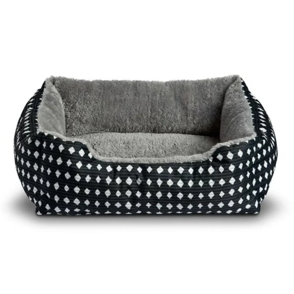 (3 pack) Cuddler Small Dog or Cat Bed, Black 19